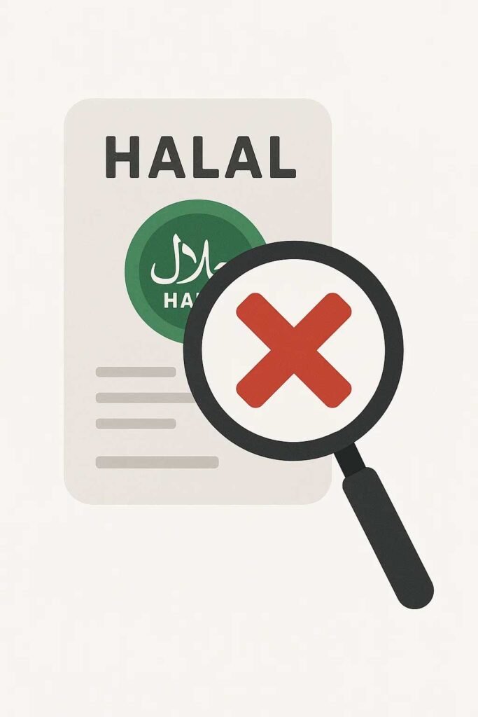 faux produit halal